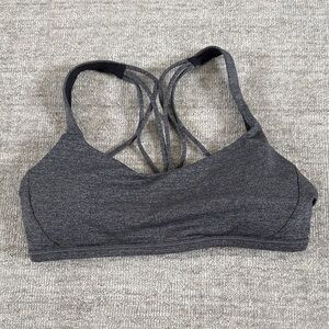 lululemon athletica Free to Be Zen Charcoal Sports Bra